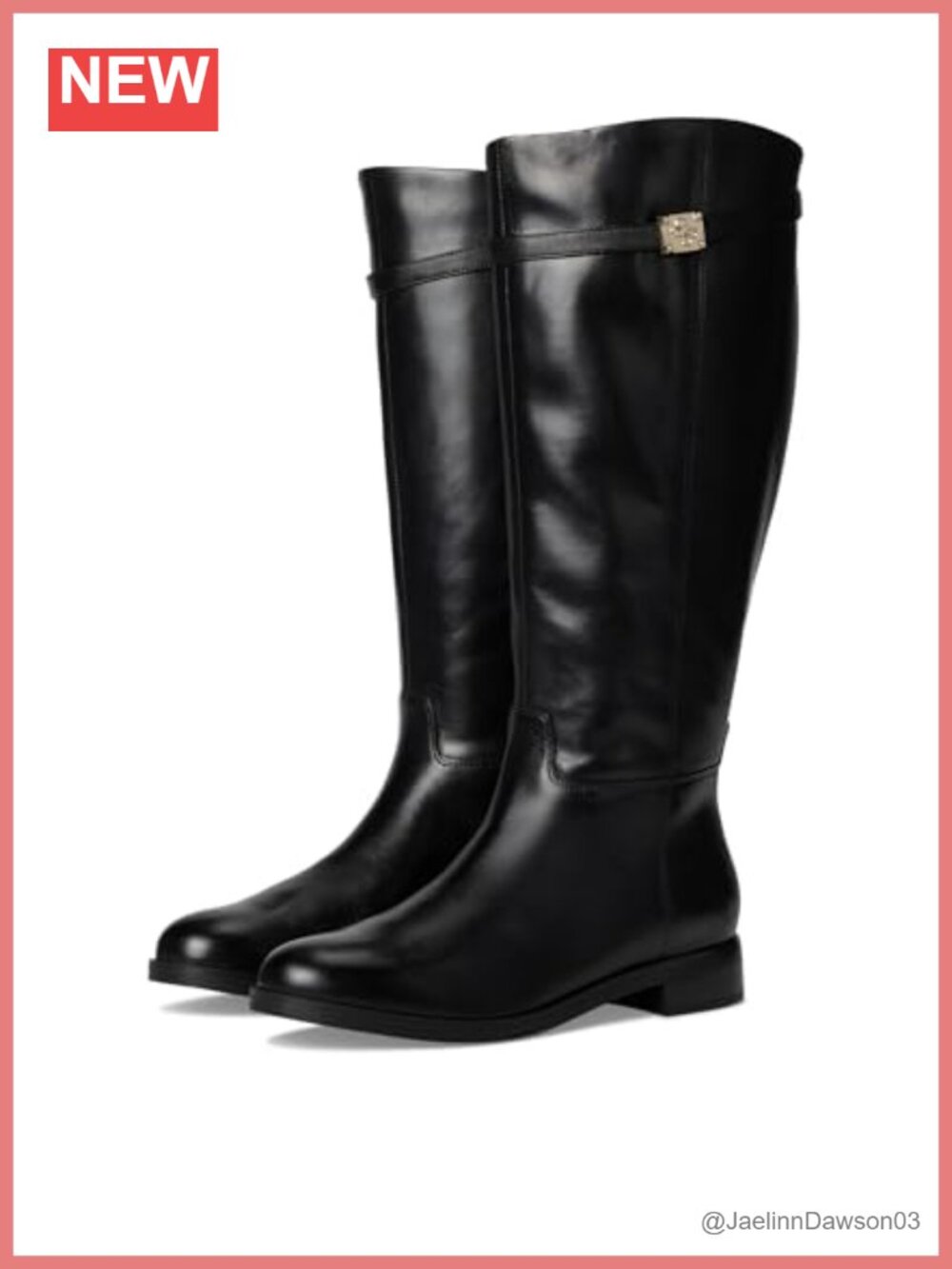 Knee-High Riding Boots Leather Zipper Round Toe Women's Shoes